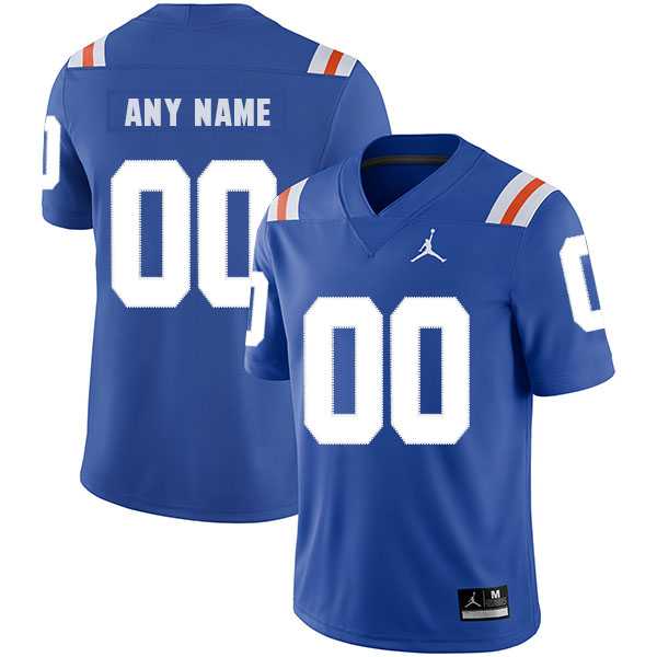 Men%27s Florida Gators Customized Blue Throwback College Football Jersey->customized ncaa jersey->Custom Jersey